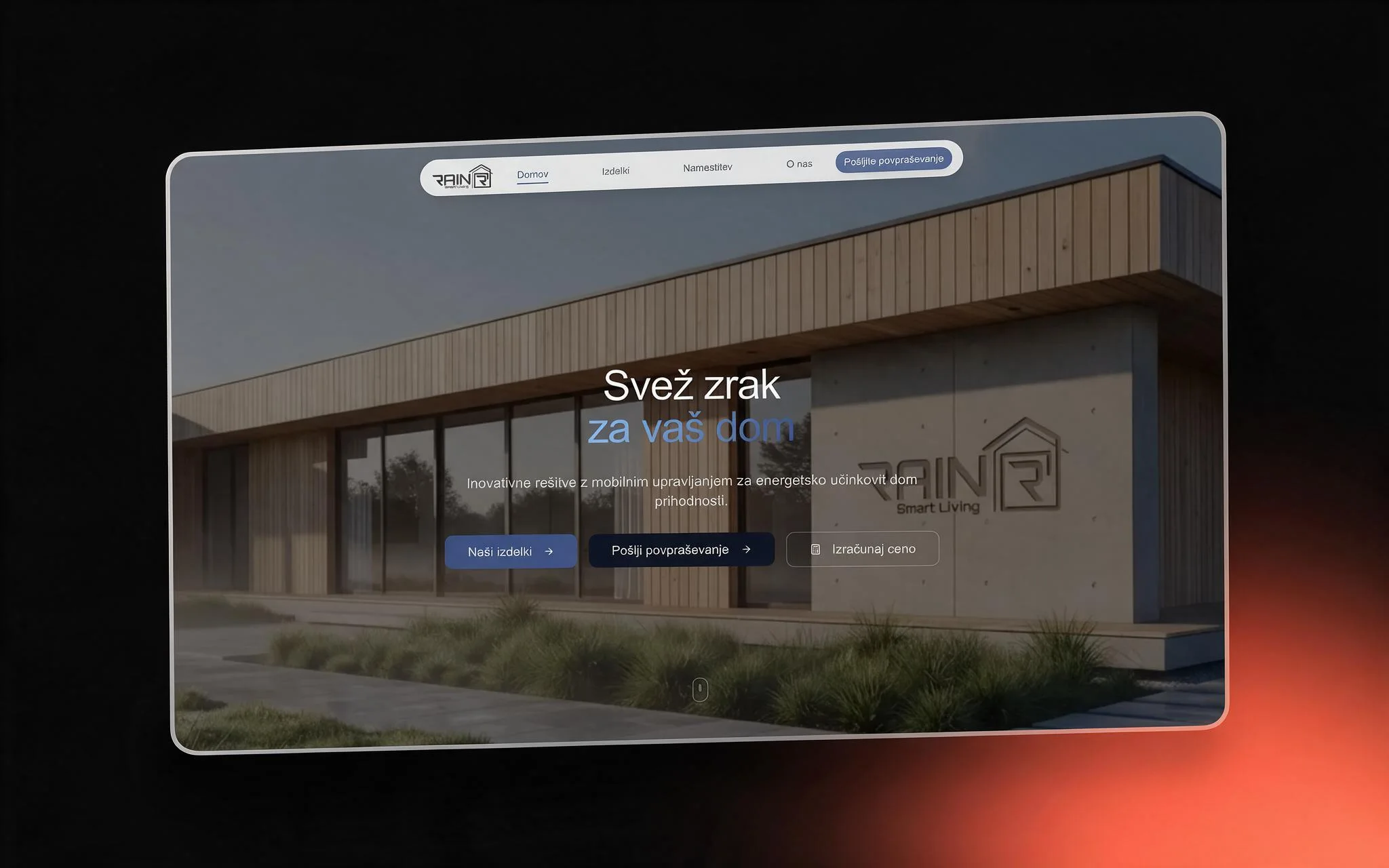 RAIN Smart Living, Web app development